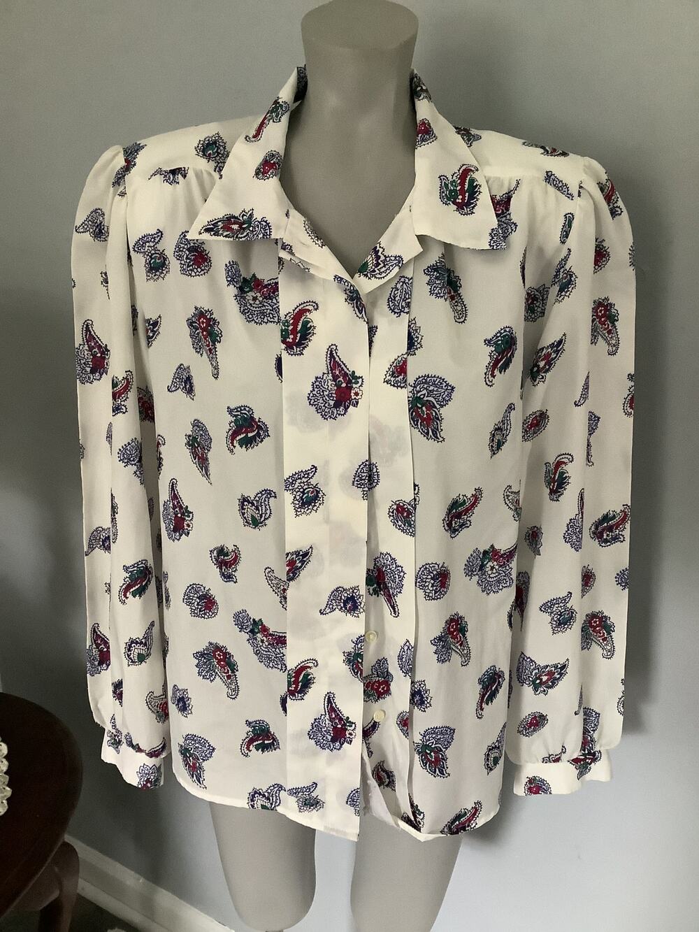 Vintage Cricket Lane long sleeve blouse size 16